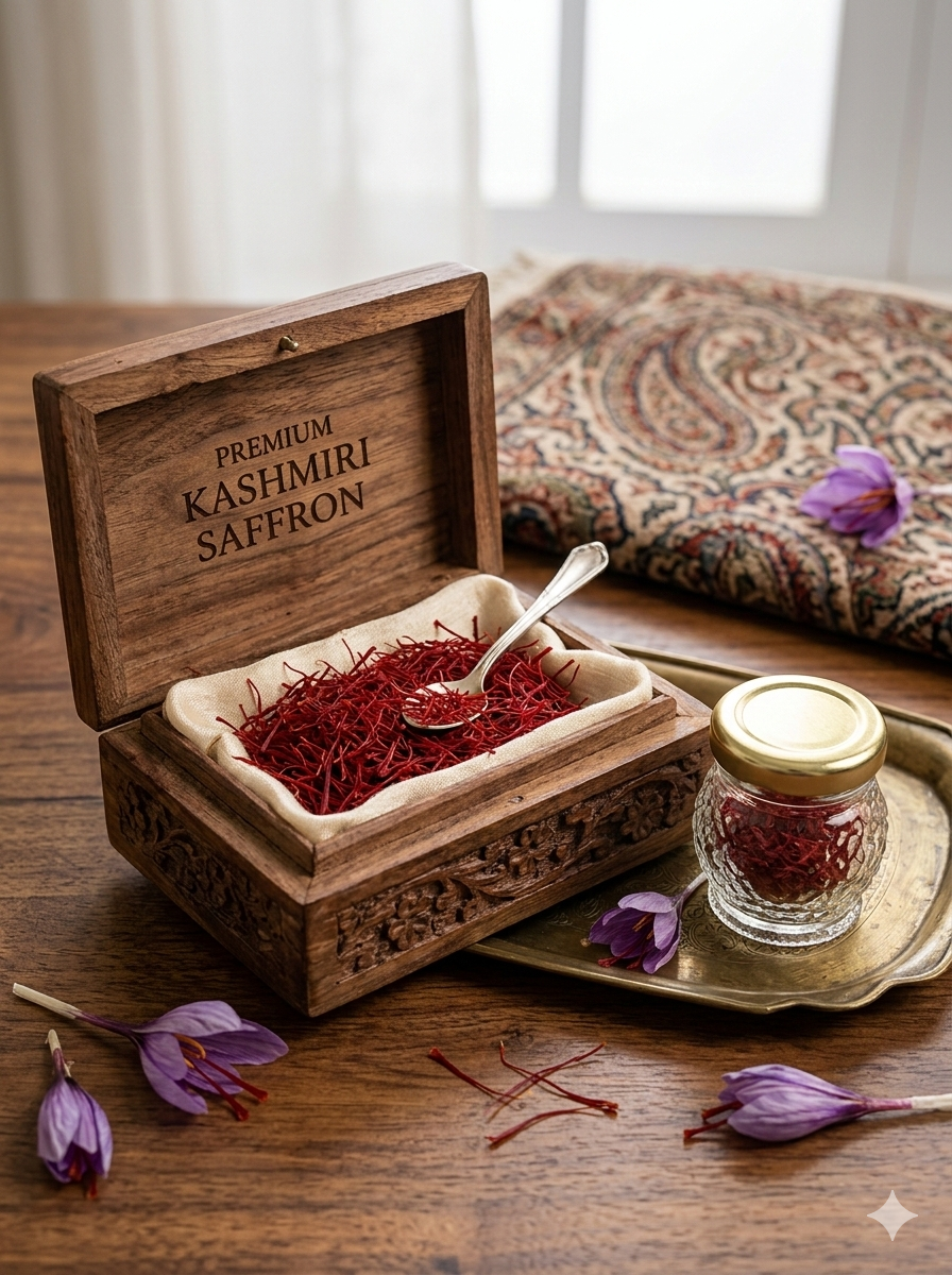premium kashmiri saffron